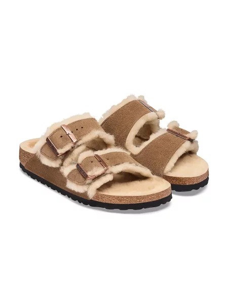 Замшевые шлепанцы Birkenstock