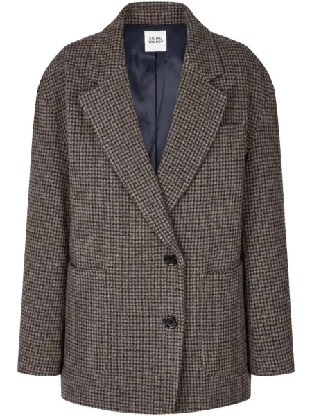 Sacou în carouri Studio Tomboy în carouri maro