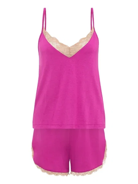 LASCANA Kratke hlače za spanje magenta