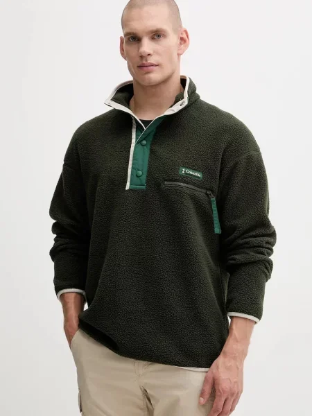 Суитшърт Columbia Helvetia™ II Half Snap Fleece Greenscape L черно