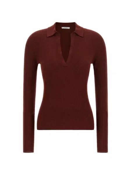 Top Max Mara din cașmir roșu