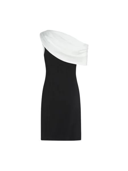 Sukienka Karl Lagerfeld na jednym ramieniu czarna