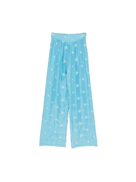 Spodnie Forte Forte niebieskie