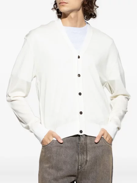Cardigan Jacquemus cu broderie alb