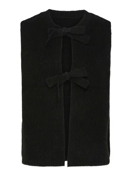 PIECES Vestă tricotată PCSilly' negru