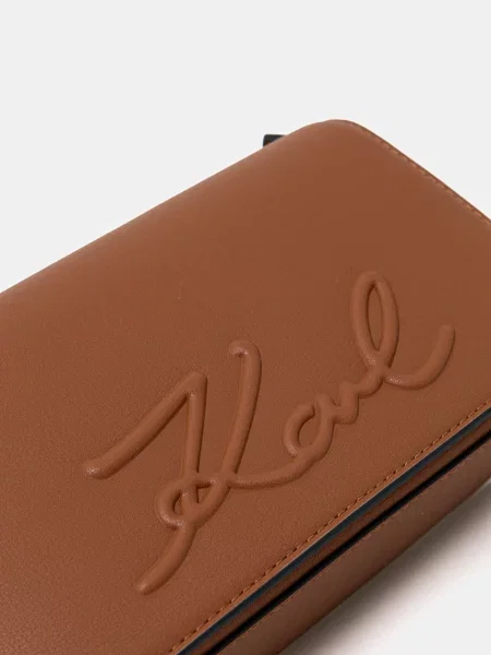 Кожаная сумка-багет Karl Lagerfeld