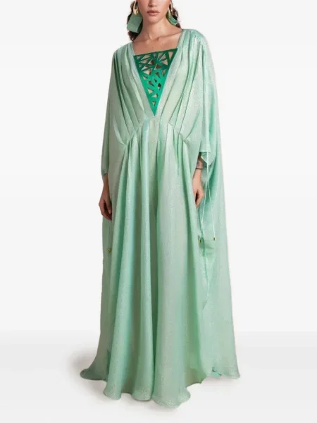 Rochie maxi Sana Osmani de costum verde