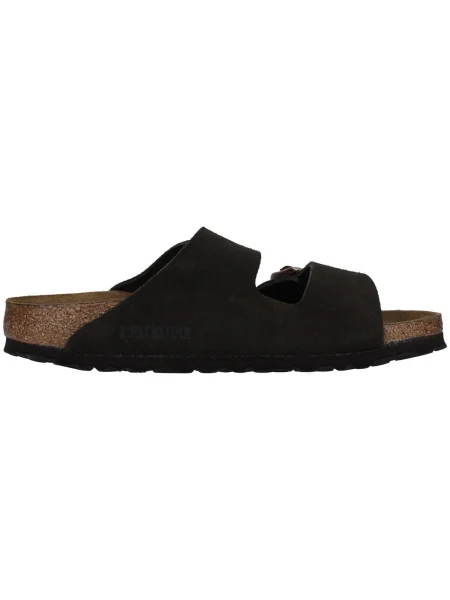Pantofi Birkenstock din piele de căprioară maro