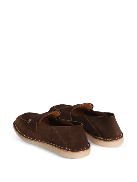 Pantofi loafer Dolce & Gabbana din piele de căprioară maro