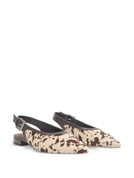 Pantofi cu toc Peserico cu imagine slingback maro