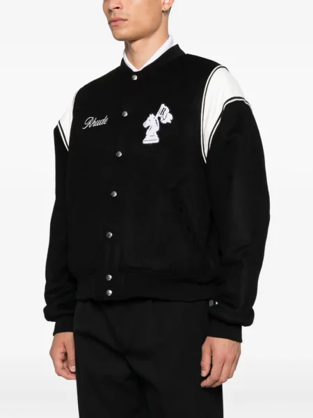 Geacă bomber Rhude cu broderie negru