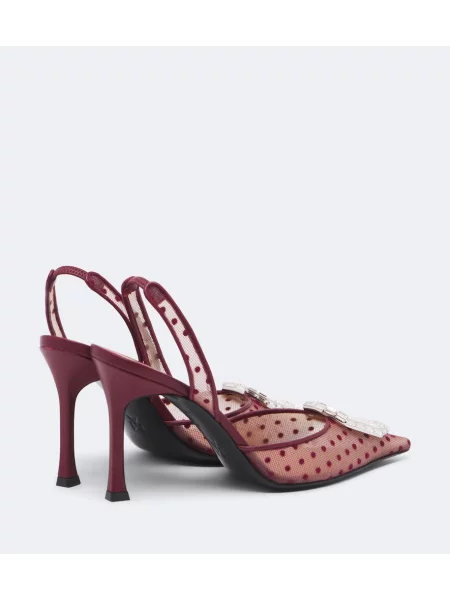 Pantofi cu toc Amina Muaddi slingback