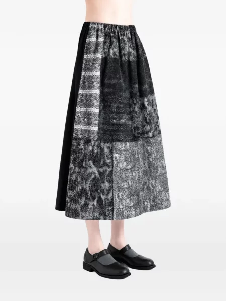 Миди пола Comme Des Garçons Tao с дантела черно