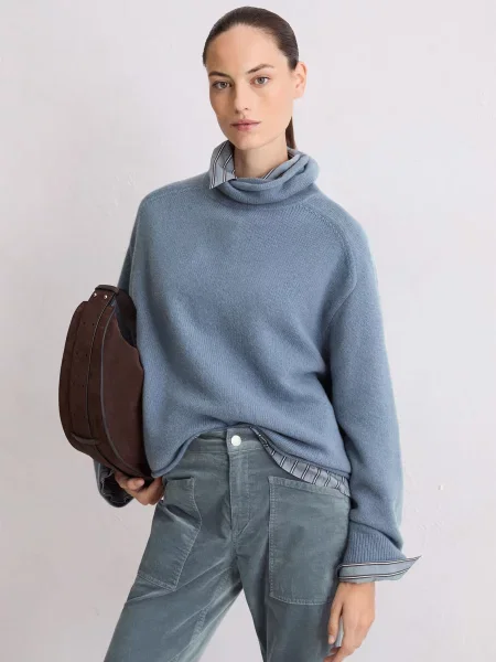 Джемпер Marc O’Polo вовна/поліамід блакитний