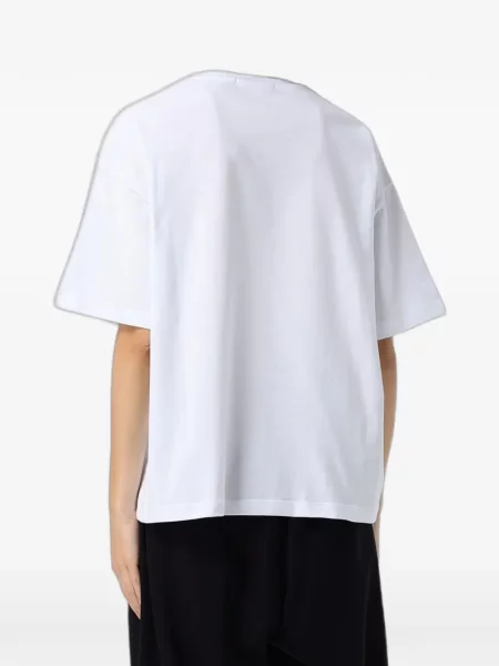 Tricou Msgm cu funde alb