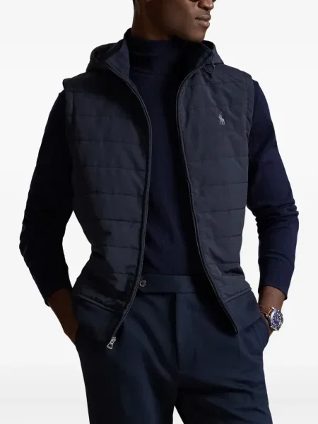 Șapcă Polo Ralph Lauren cu două rânduri de nasturi de in în carouri albastru