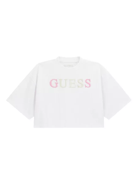 Guess Marškinėliai Oversize balta