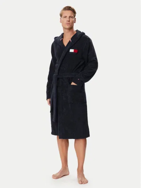 Tommy Hilfiger Chalatas Tamsiai mėlyna