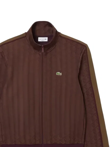 Hanorac cu fermoar Lacoste maro
