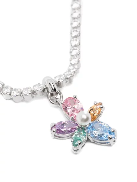 Colier Swarovski cu model floral