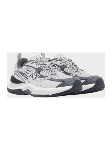 Sneakersy Emporio Armani skórzane szare