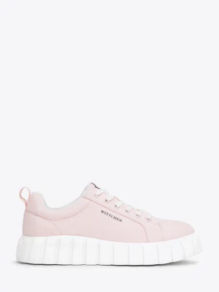 Sneakersy na platformie różowe
