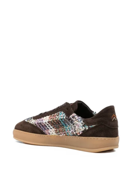 Sneakerși Missoni tricotate maro