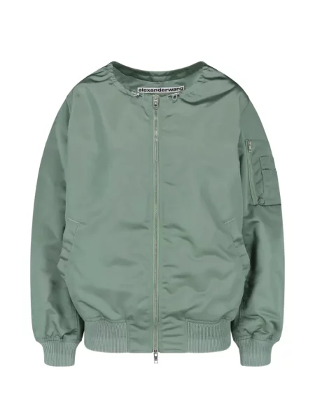 Geacă bomber Alexander Wang cu cordon verde
