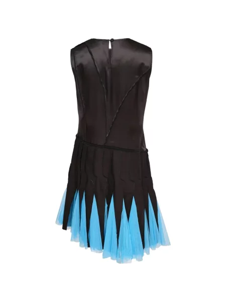 Rochie Caroline Hu din tul asimetrică negru
