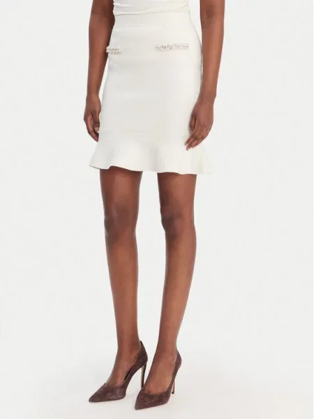 Guess Spódnica mini Écru
