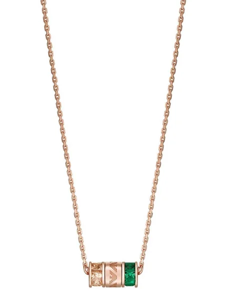 Позлатено сребърно колие Emporio Armani