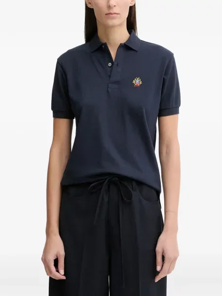 Polo Bally cu broderie albastru
