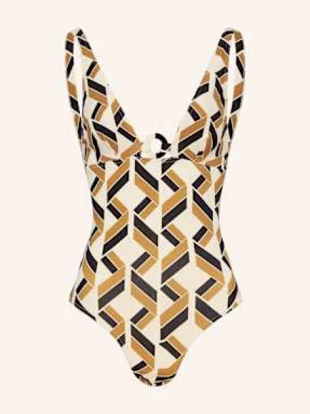 Eres Strój Kąpielowy Party beige czarny