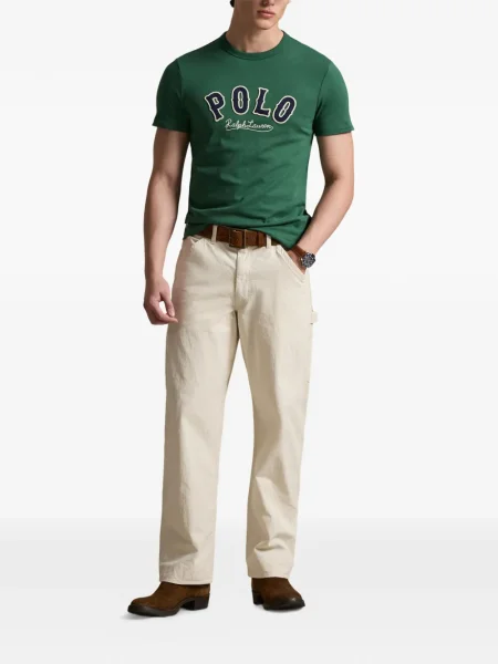 Dlouhá pruhovaná s límcem kšiltovka Polo Ralph Lauren modrá