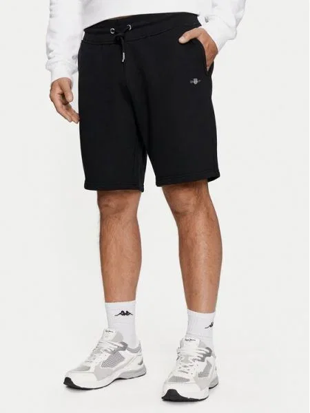 Gant Pantaloni scurți sport Shield Regular Fit negru