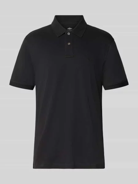 Koszulka polo o kroju regular fit z wyhaftowanym logo Fynch-hatton czarne