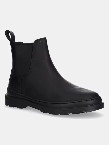 Camper ghete chelsea de piele Brutus+ negru