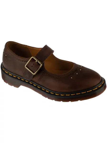 Pantofi cu toc Dr. Martens cu model floral maro