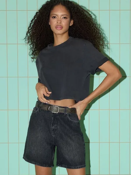 Trendyol Jeans denim negru