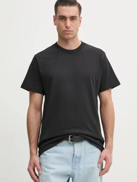 Majica G-Star Raw bez uzorka crna