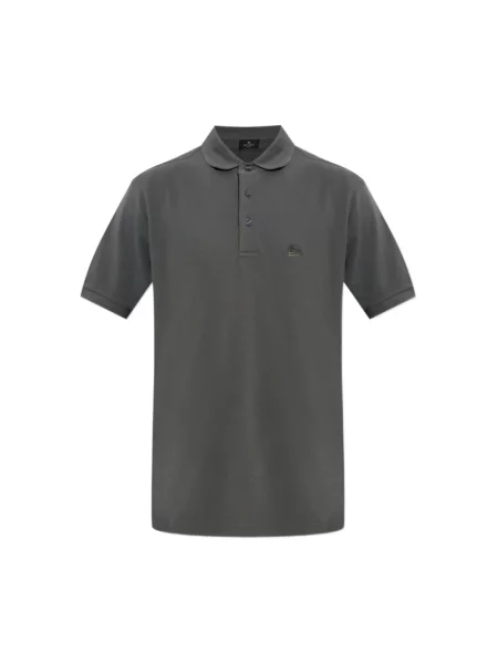 Koszulka polo Etro z logo szara