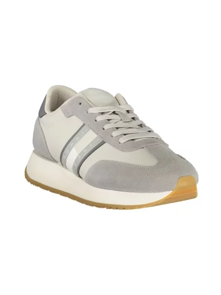 Sneakersy Tommy Hilfiger skórzane szare