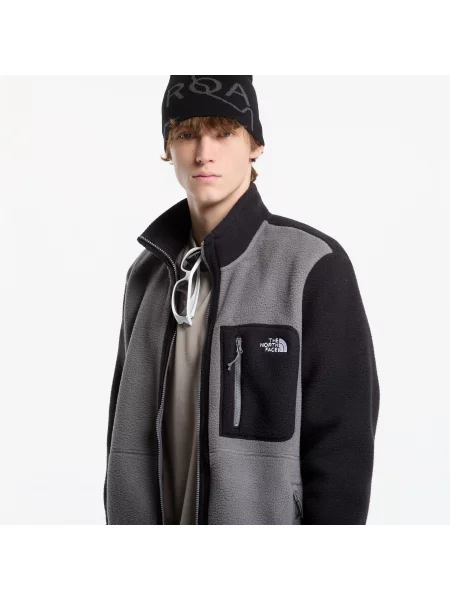 Суитшърт The North Face Yumiori Full Zip Smoked Pearl/TNF Black L черно