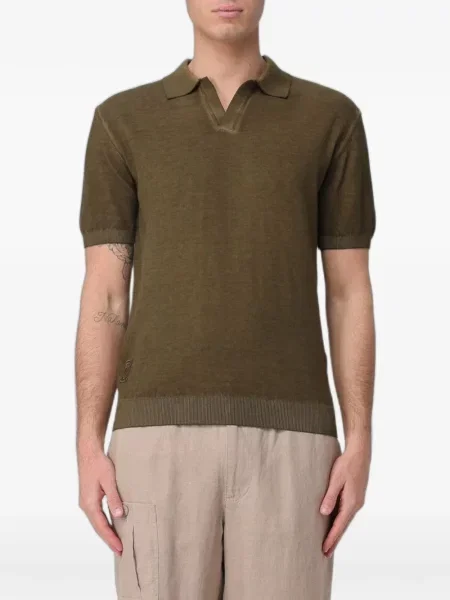 Tricou polo Blauer tricotate verde