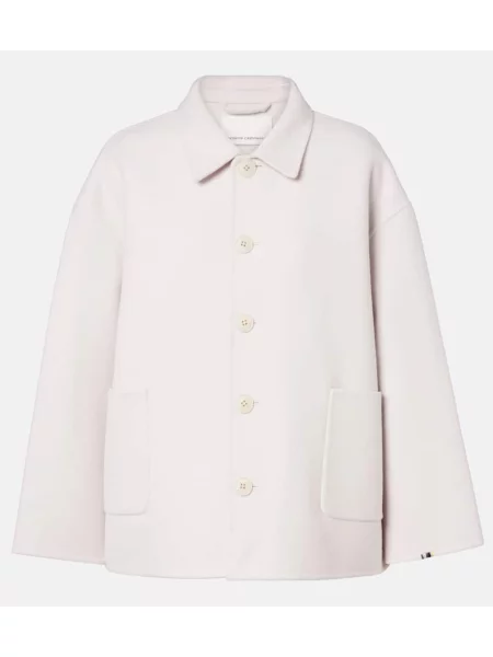 Geacă Extreme Cashmere de lână alb