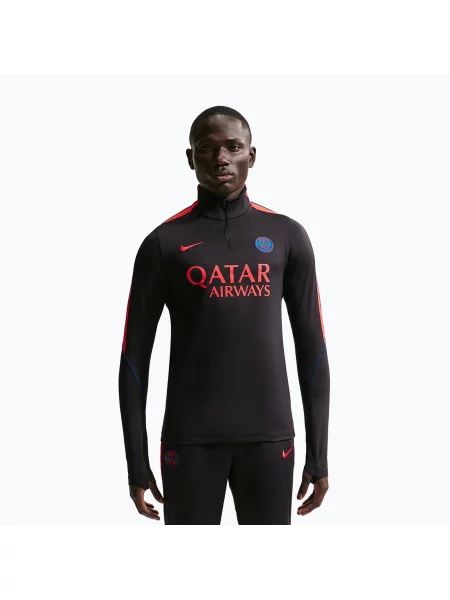 Bluza piłkarska Nike Paris Saint-Germain Strike Dri-Fit Soccer Knit Drill Top black/global red/global red czarna