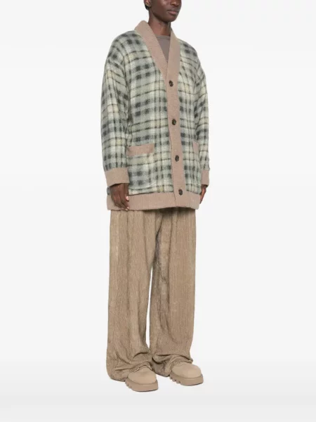 Cardigan R13 în carouri verde