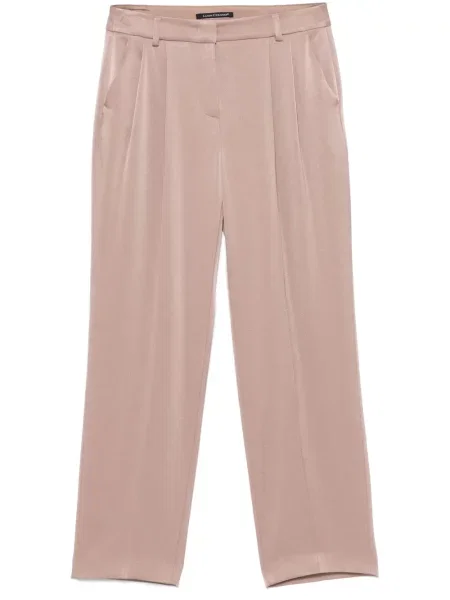 Pantaloni Luisa Cerano din satin maro