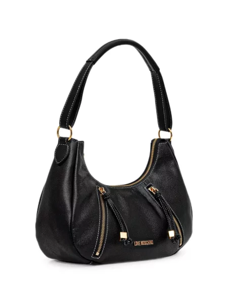 Шопинг чанта Love Moschino с автограф черно