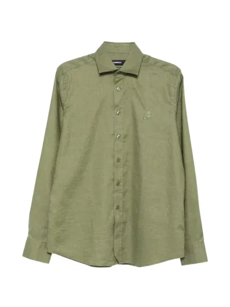 Cămașă Karl Lagerfeld cu broderie verde